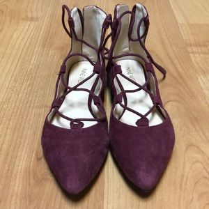 Lace Up Flats - Nine West